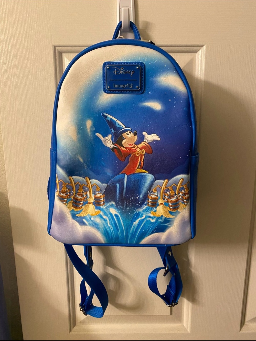 Loungefly 80th Anniversary Sorcerer Mickey Blue Backpack